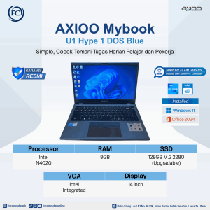 AXIOO MyBook U1 Hype 1 DOS Blue