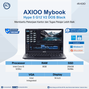 AXIOO MyBook Hype 5 G12 V2 DOS Black