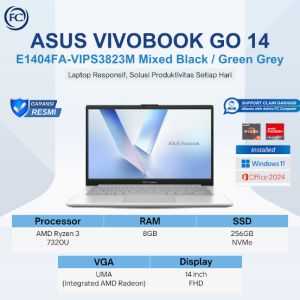 ASUS Vivobook Go 14 R3 E1404FA – Ryzen 3 7320U, RAM 8GB, SSD 256GB