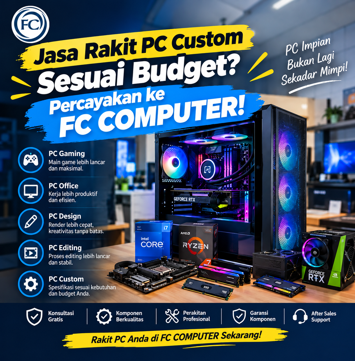 Custom PC Build Promo Poster